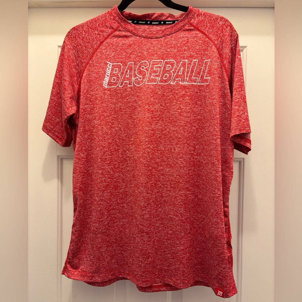 Marucci | Red and White Patterned Baseball Shirt